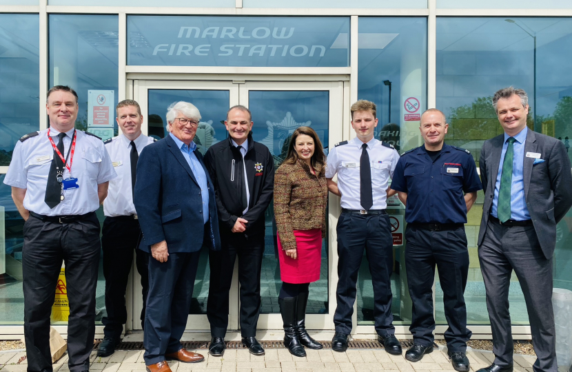 Joy at Marlow fire station